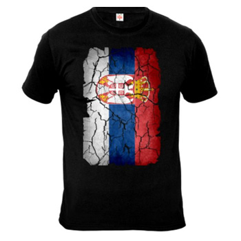 T-shirt Flag of Serbia-1